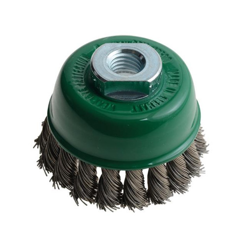 Lessmann Knot Cup Brush 65 M14 x 20 x 0.50 Stainless Steel Wire