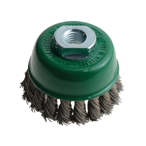 Lessmann Knot Cup Brush 65 M14 x 20 x 0.50 Stainless Steel Wire