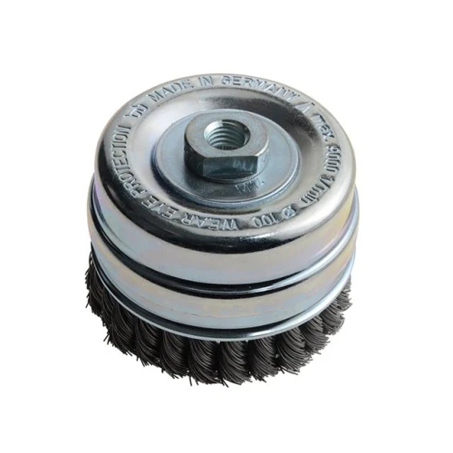 Lessmann Knot Cup Brush 100 M14 x 0.50 Steel Wire*