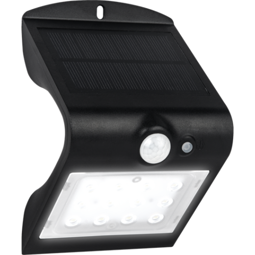 Luceco Solar Guardian Wall Light Black