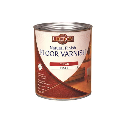 Liberon Natural Finish Floor Varnish Clear Satin 2.5 Litre