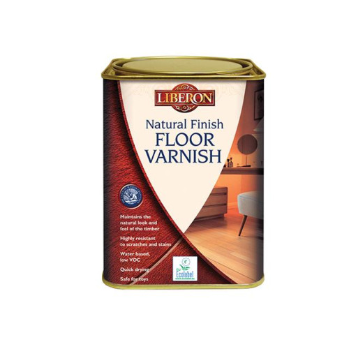 Liberon Natural Finish Floor Varnish Clear Satin 1 Litre