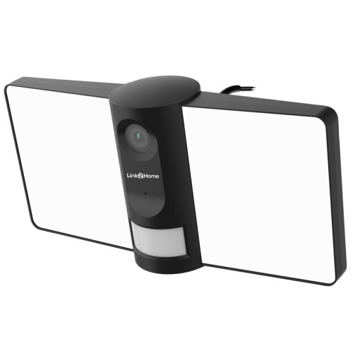 Link2Home Outdoor Smart Floodlight Camera 2K 4MP Black