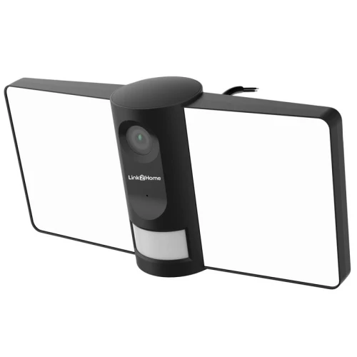 Link2Home Outdoor Smart Floodlight Camera 2K 4MP Black