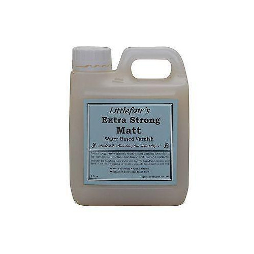 Littlefair's Water Based Varnish Extra Strong Matt 1ltr
