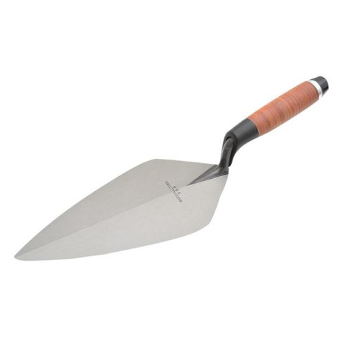 Marshalltown 34L 12in Wide London Pattern Brick Trowel Leather Handle