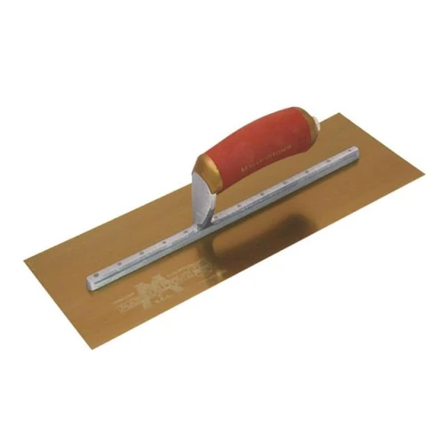 MPB13GSD Pre Worn Plasterers Trowel Gold Stainless Steel 13 x 5in