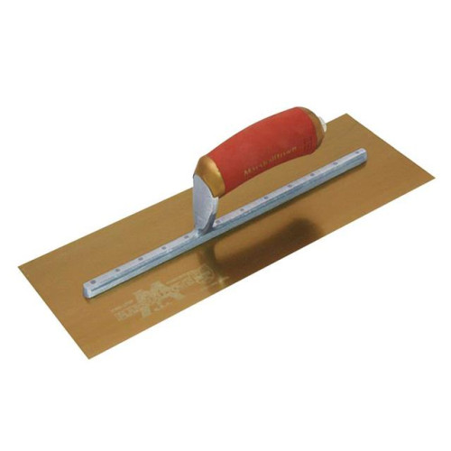 Marshalltown MPB165GSD Pre-Worn Plasterers Trowel Gold Stainless Steel 16 x 5in