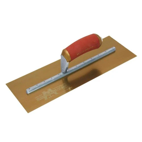 Marshalltown MPB165GSD Pre-Worn Plasterers Trowel Gold Stainless Steel 16 x 5in