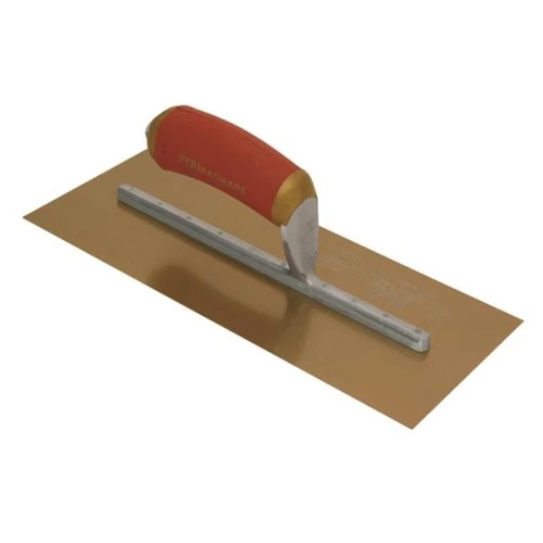 Marshalltown MPB7GSD Pre-Worn Plasterers Trowel Gold Stainless Steel 12 x 5in
