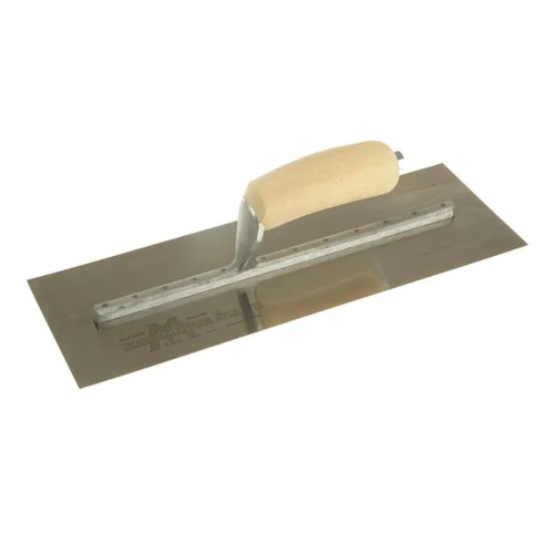 MXS73SS Cement Trowel Stainless Steel 14 x 4.3/4in - Wooden Handle