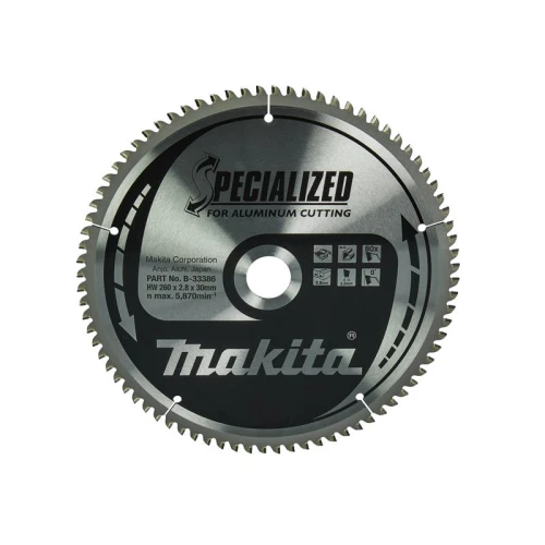 Makita B-33386 Specialized Aluminium Saw Blade 260 x 30mm x 80T