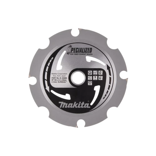 Makita B-33685 Specialized Blade for Fibre Cement Board 165 x 20mm x 4T