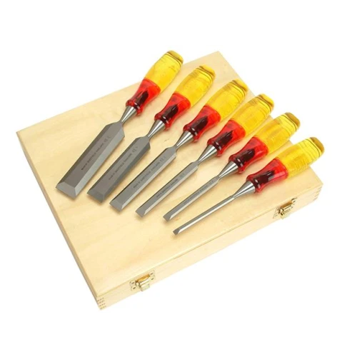 Irwin Marples M373 Bevel Edge Chisel Splitproof Handle Set 6: 6, 10, 12, 18, 25, & 32mm