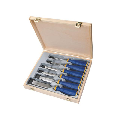 Irwin Marples MS500 All-Purpose Chisel ProTouch Handle Set 6: 6, 10, 12, 19, 25, & 32mm