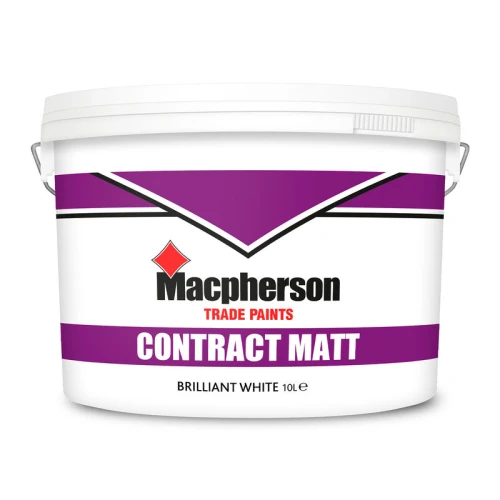 Mcpherson Contract Matt Brilliant White 10 Litres