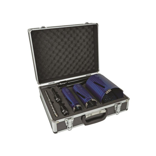 Mexco Slotted Dry Core Drill XCEL Grade Kit, 9 Piece