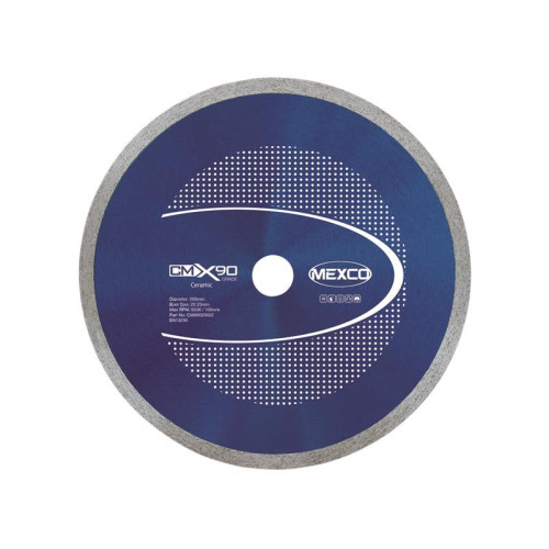 Mexco X90 Grade Ceramic Materials Diamond Blade 200 x 22.23mm