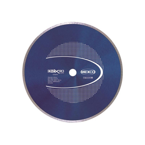 Mexco X90 Grade Ceramic Materials Diamond Blade 350 x 25.4mm