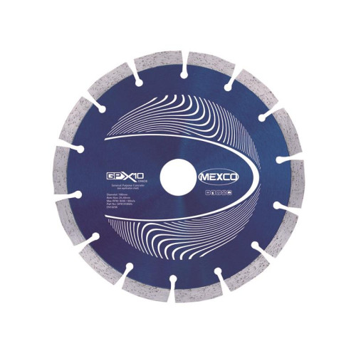 Mexco GPX10 Concrete Diamond Blade 180 x 25.4mm