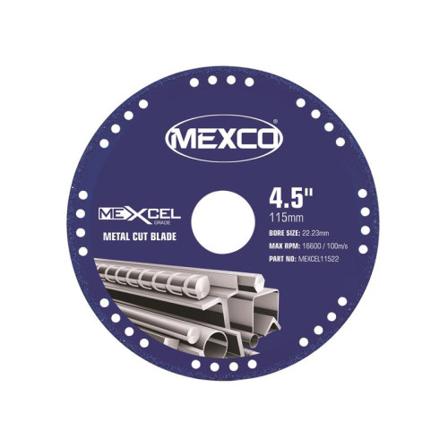 Mexco XCEL Grade Metal Cut Diamond Blade 115 x 22mm