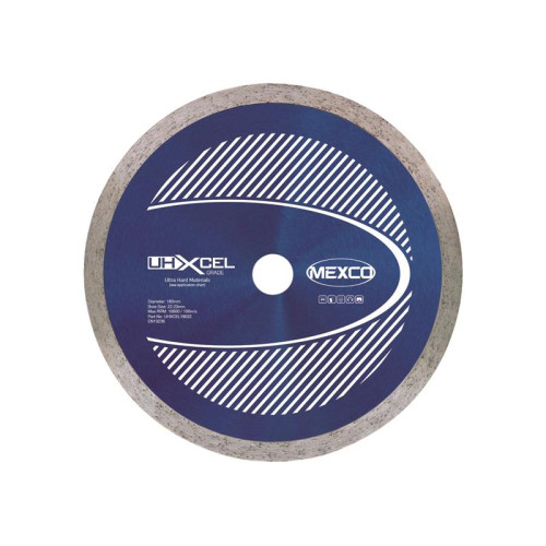 Mexco UHXCEL Ultra Hard Materials Diamond Blade 180 x 22mm