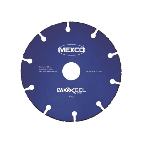 Mexco WD XCEL Grade Wood Cut Blade 125 x 22mm