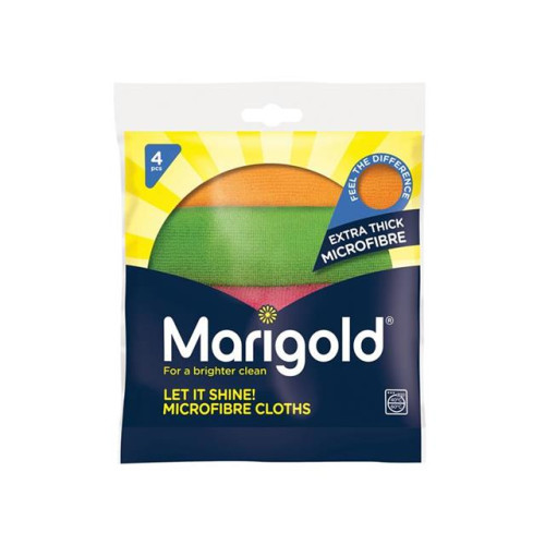 Marigold Let It Shine! Microfibre Cloths x 4