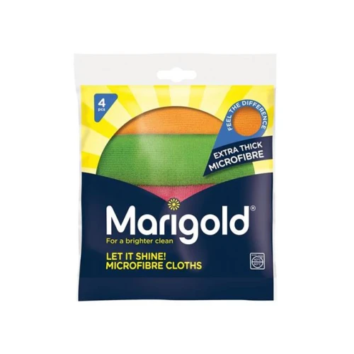 Marigold Let It Shine! Microfibre Cloths x 4