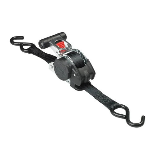 Masterlock Retractable Ratchet Tie Down + S Hook 3m (Pack of 2)