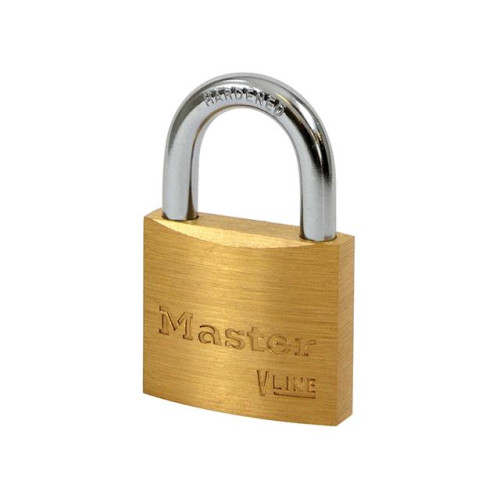 Masterlock V Line Brass 40mm Padlock - Keyed Alike 2341