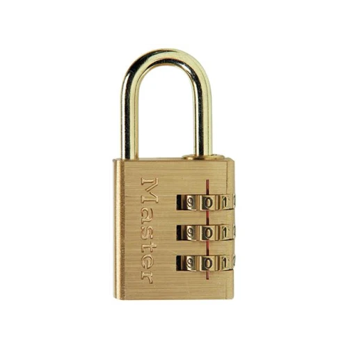 Masterlock Brass Finish 30mm 3 Digit Combination Padlock