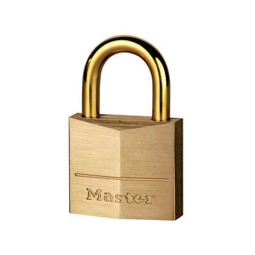 Masterlock Solid Brass 35mm Padlock With Brass Plated Shackle