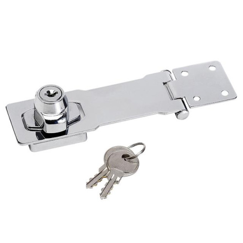Masterlock Chrome Plated Steel Locking Hasp 117mm