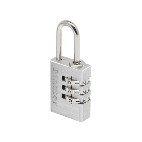 Masterlock Aluminium 20mm 3 Digit Combination Padlock