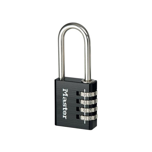 Masterlock Black 40mm 4 Digit Combination Padlock - 51mm Shackle