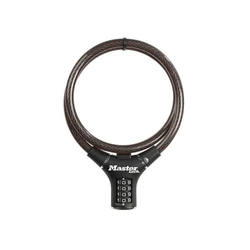 Masterlock Black Steel Rigid Combination Cable 0.9m x 12mm