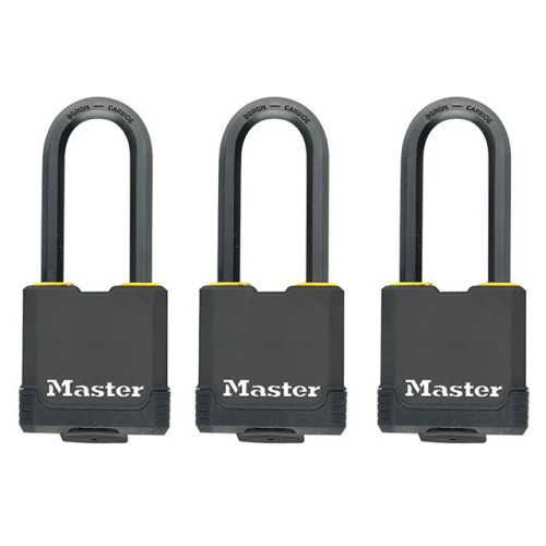 Masterlock Excell Weather Tough 45mm Padlock 4 Pin- Keyed Alike x 3