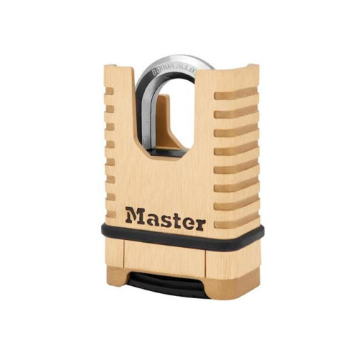 Master Lock Excellâ„¢ Closed Shackle Brass Combination 58mm Padlock