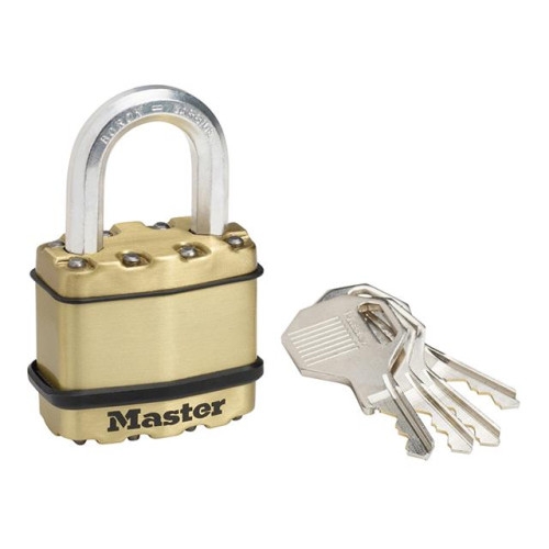 Masterlock Excell Brass Finish 45mm Padlock 4 Pin