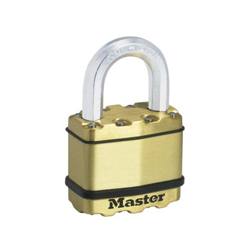 Masterlock Excell Brass Finish 50mm Padlock 4 Pin
