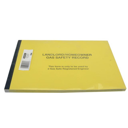 Monument 532P Gas SafeÂ® Landlords Gas Safety Record Pad of 50