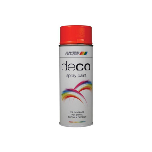 Motip Deco Spray Paint High Gloss RAL 2004 Pure Orange 400ml