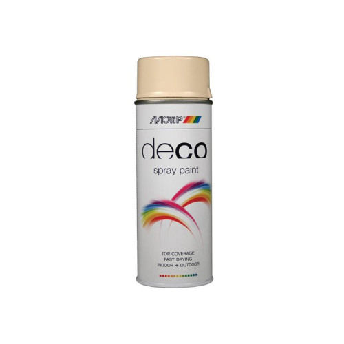 Motip Deco Spray Paint High Gloss RAL 1015 Light Ivory 400ml