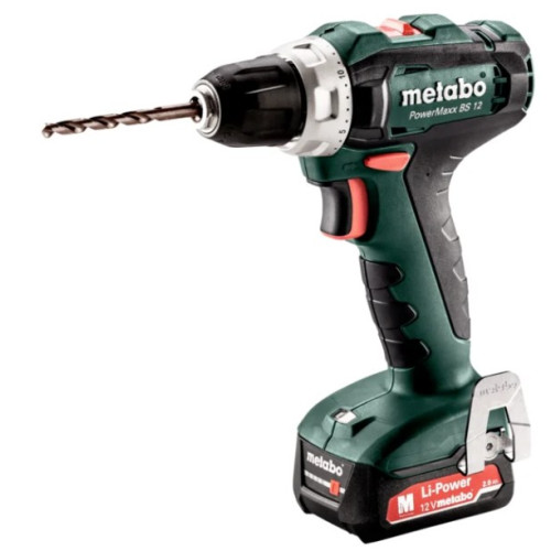 Metabo Powermaxx BS 12v with 2 x 2Ah Batteries & Charger & Metabox