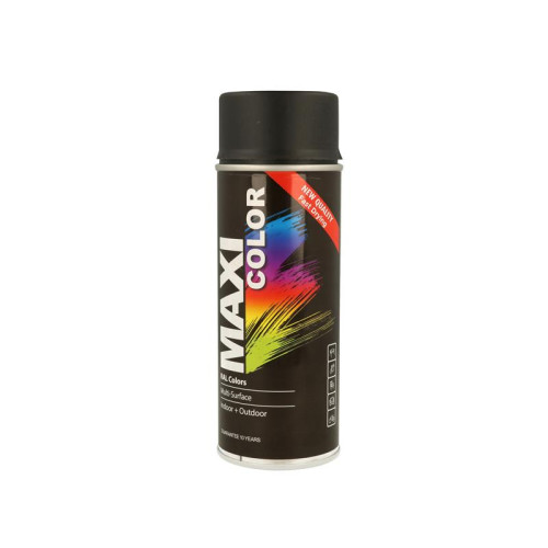 MaxiColor Spray Matt Deep Black RAL9005 400ml