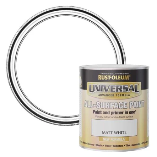Rust-Oleum Universal Matt White 750Ml