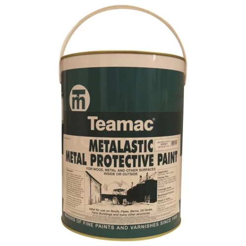 Teamac Metalastic Metal Paint Mid Brunswick Green 5Litre
