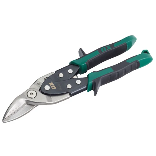 OX Pro Heavy Duty Aviation Snips Right Handed (Green)