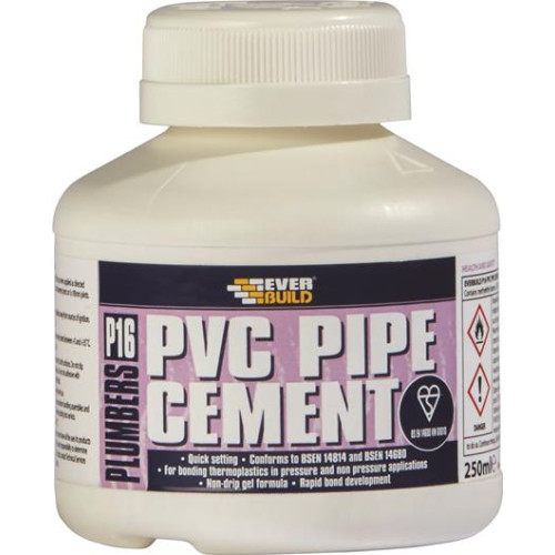 P16 PLUMBERS PVC PIPE CEMENT 250ML